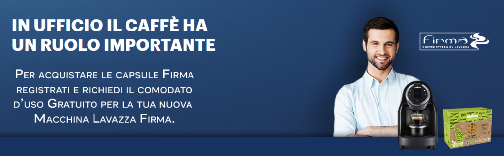Per acquistare le capsule Firma “devi essere un cliente Cialdeweb registrato” e aver sottoscritto un contratto di comodato d’Uso Gratuito per le Macchine Lavazza Firma.
