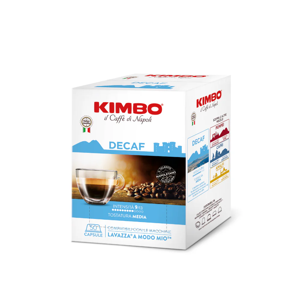 kimbo a modo mio meraviglie del gusto decaf 50pz